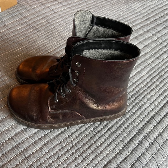 Peerko Frost Barefoot Wool Lined Boots Chestnut Size 42 - Picture 3 of 11